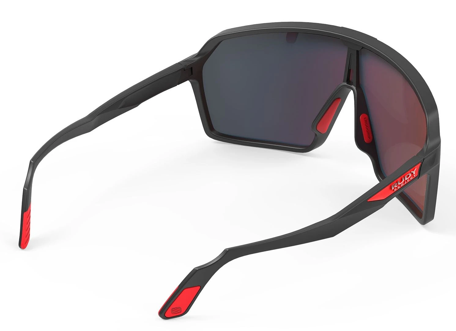 Rudy Project Spinshield Sportbrille - Black Matte / Multilaser Red – Bild 5