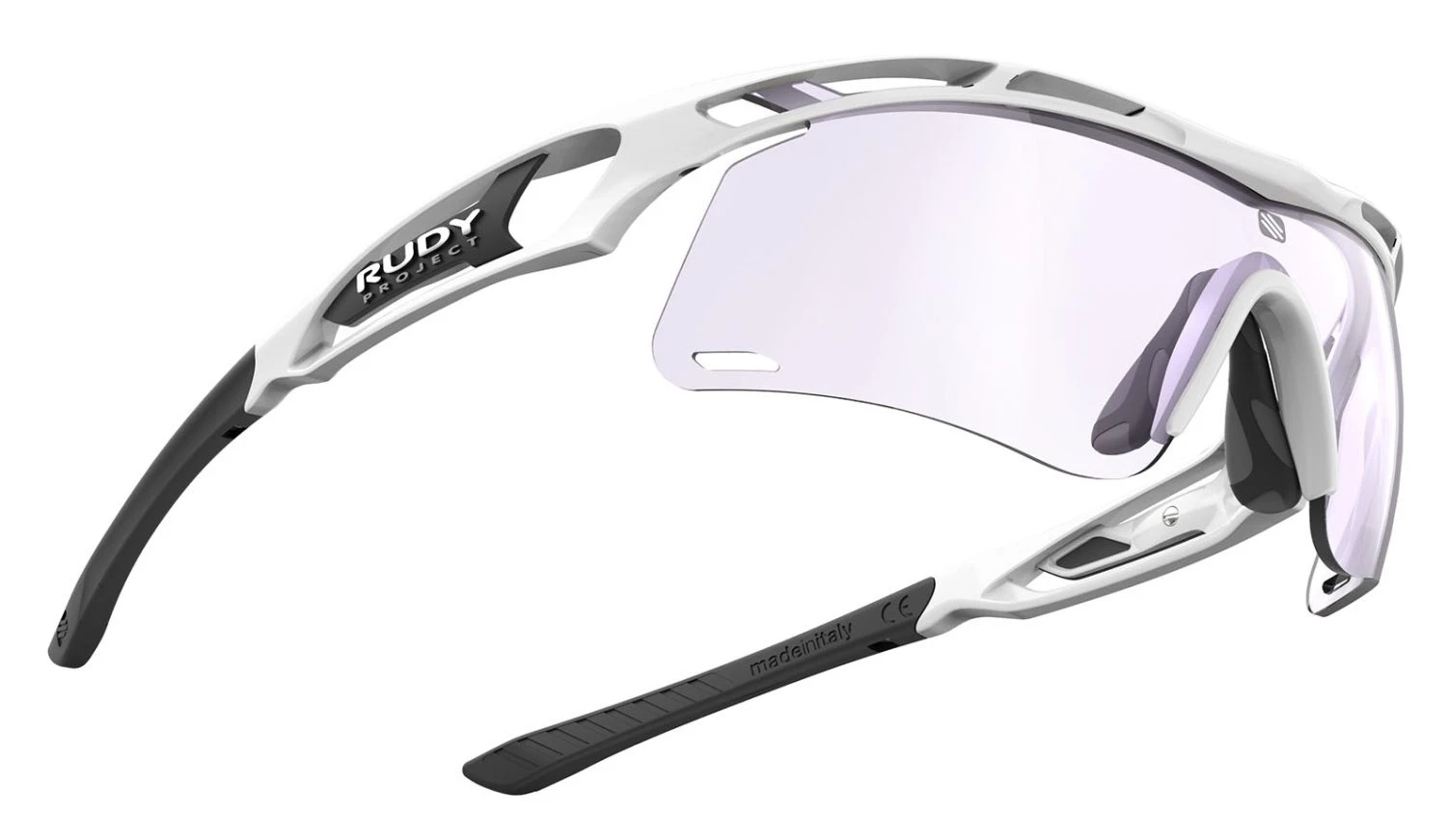 Rudy Project Tralyx+ Slim Sportbrille - White Gloss/ImpactX Photochromic – Bild 3