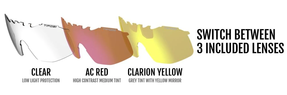 TIFOSI Sledge Sportbrille-crystal Red – Bild 3