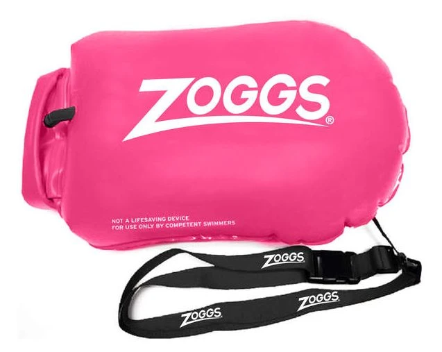 ZOGGS Saferswimmer Buoy - Sicherheits-Schwimmboje Mit Packsack - Pink