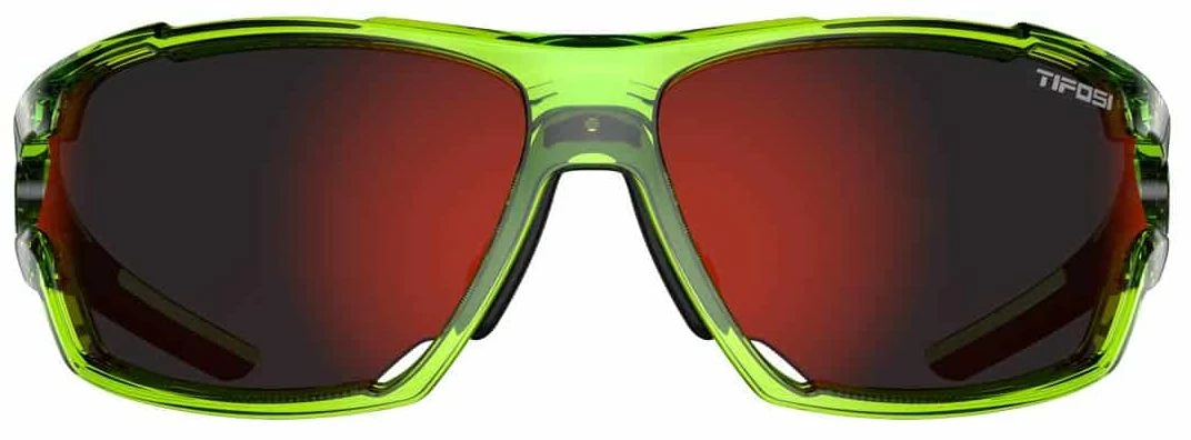 TIFOSI Amok Sportbrille-Chrystal Neon Green/Mirror Red – Bild 2