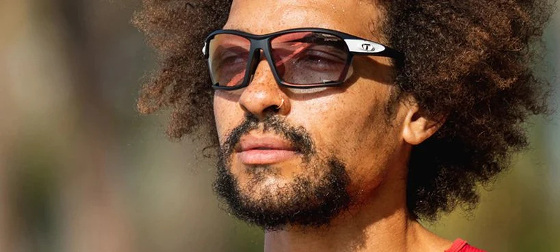 TIFOSI KILO Sportbrille-Black/White-Clarion Red Fototec – Bild 4