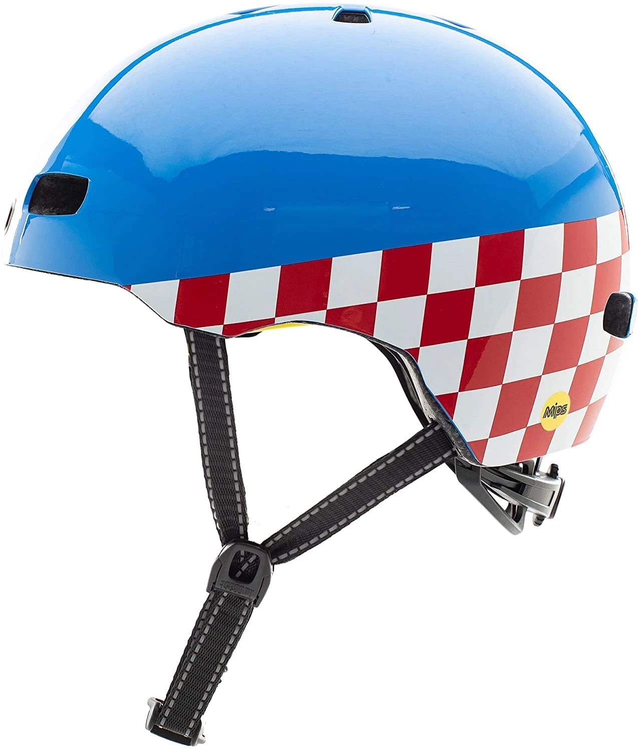 Nutcase Street Mips Fahrradhelm "Check Me" Gloss – Bild 5
