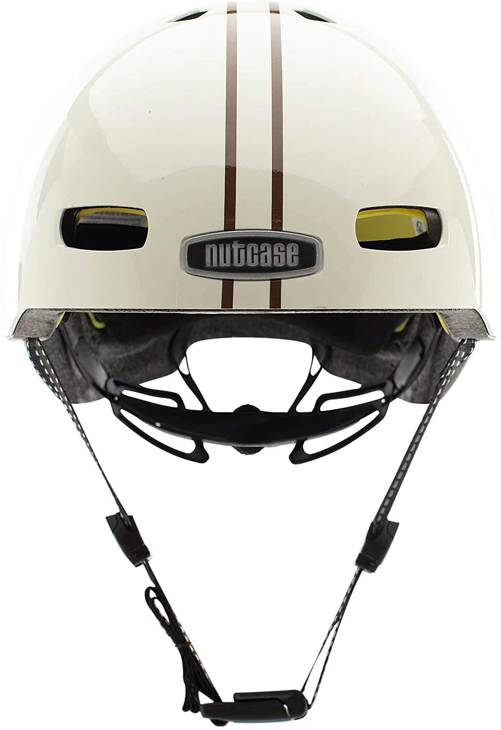 Nutcase Street Mips Fahrradhelm "Leather Bound Stripe" Gloss – Bild 4
