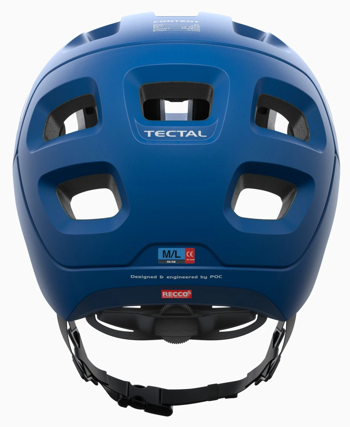 POC Tectal Mountainbike-Helm - Opal Blue Metallic/Matt – Bild 4