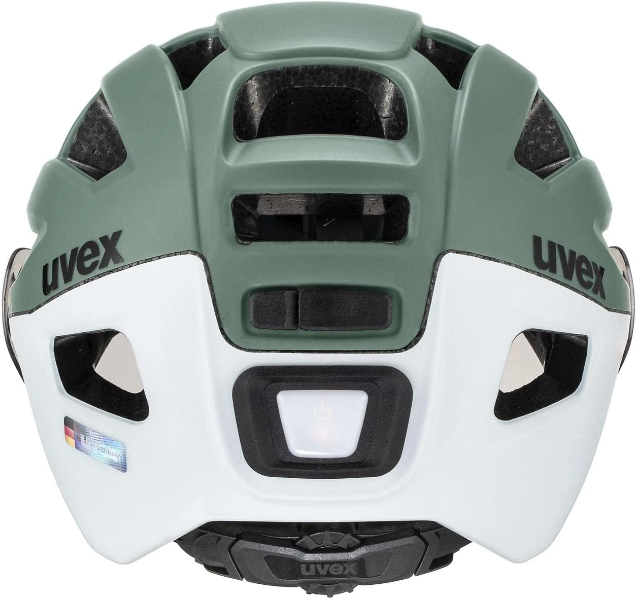 Uvex Finale Visor Vario Visier Fahrradhelm - Moss Green-cloud Matt – Bild 4