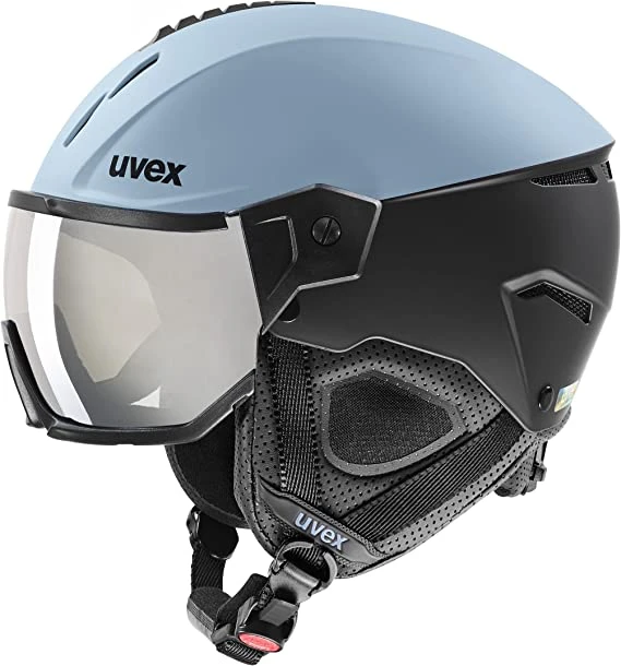 Uvex Instinct Visor Visier-Skihelm - Glacier-black Mat