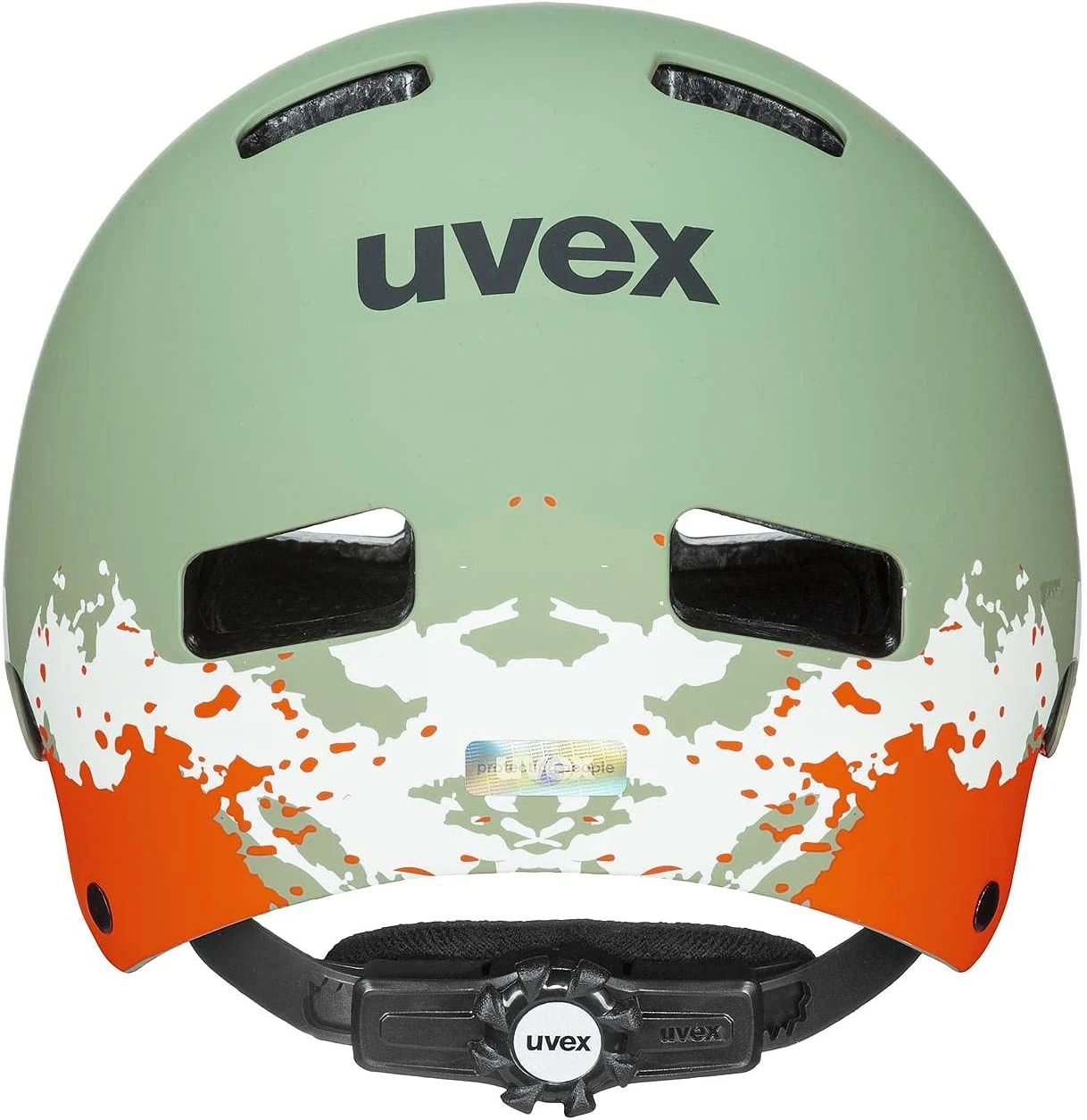 Skaterhelm Uvex Kid 3 Cc - Moos Green-sand Mat – Bild 3