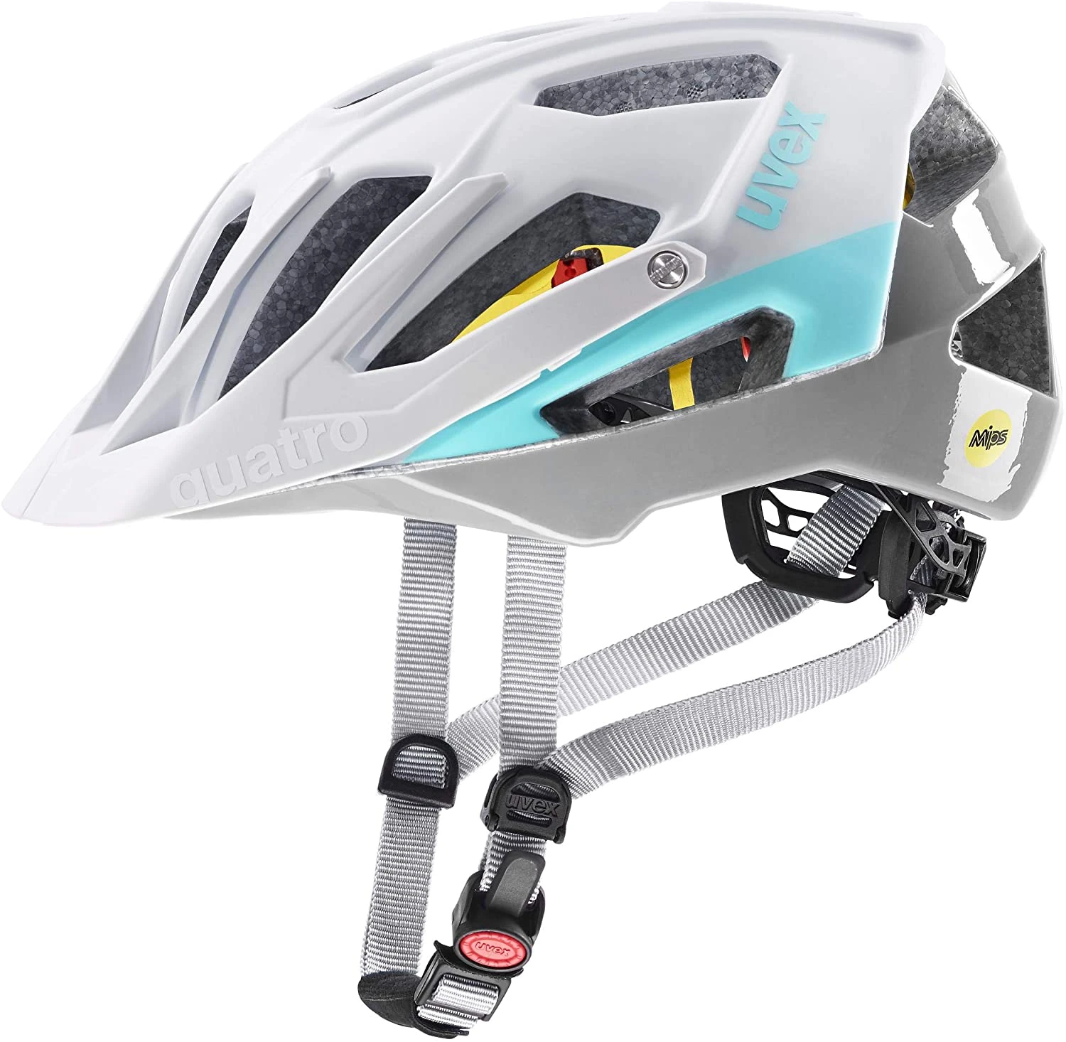 Uvex Quatro Cc MIPS Mountainbike Helm - White Sky