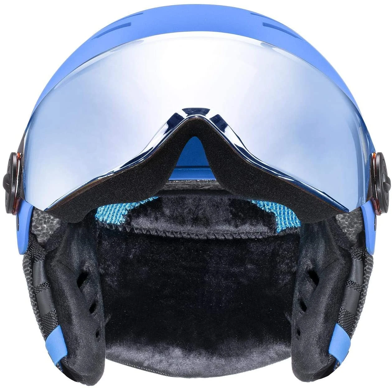 Uvex Rocket Jr. Visor Visier Kinder-Skihelm - Blue Mat – Bild 3