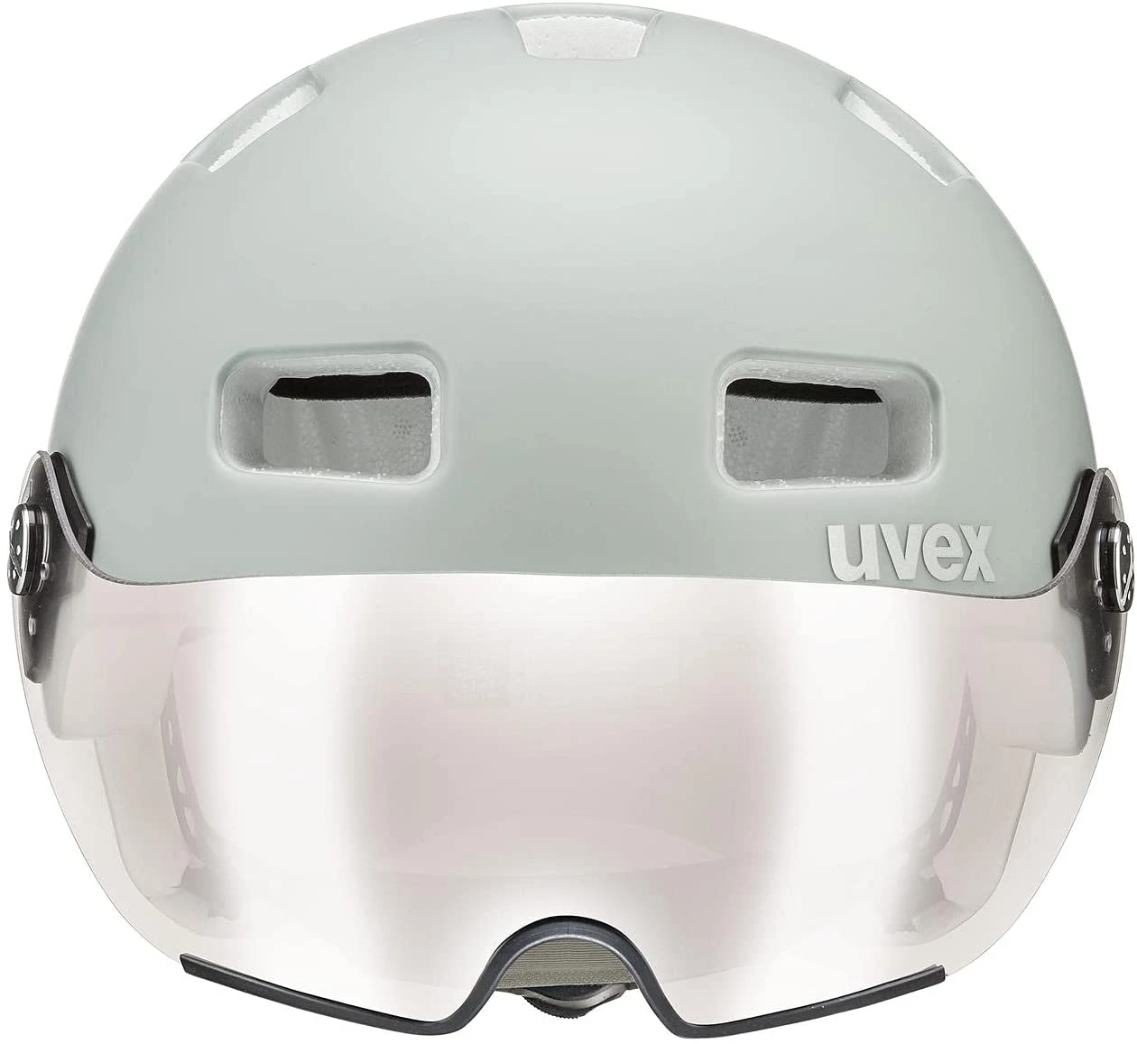 Uvex Rush Visor Visier Fahrradhelm - Papyrus Grey Mat – Bild 2