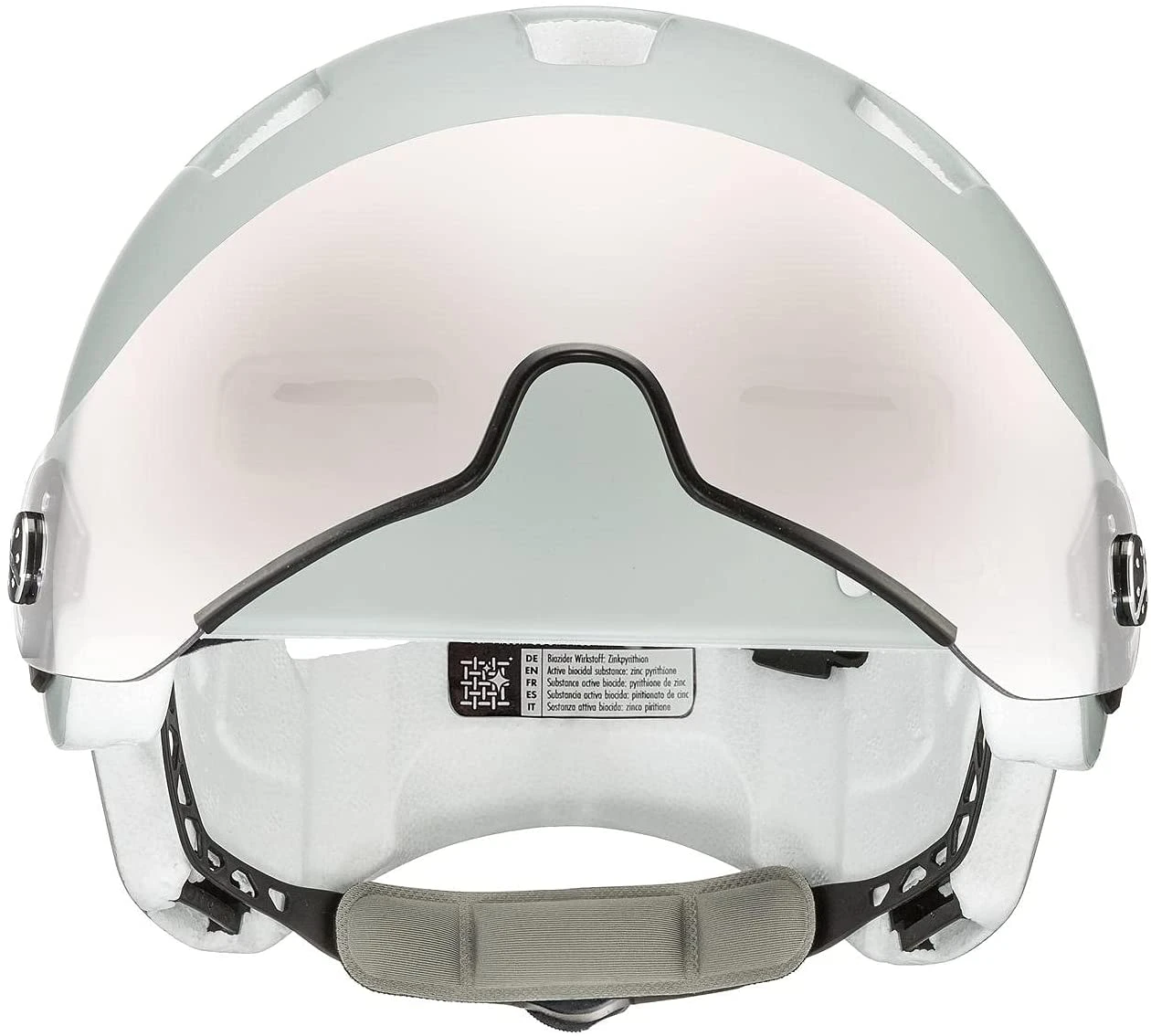 Uvex Rush Visor Visier Fahrradhelm - Papyrus Grey Mat – Bild 3