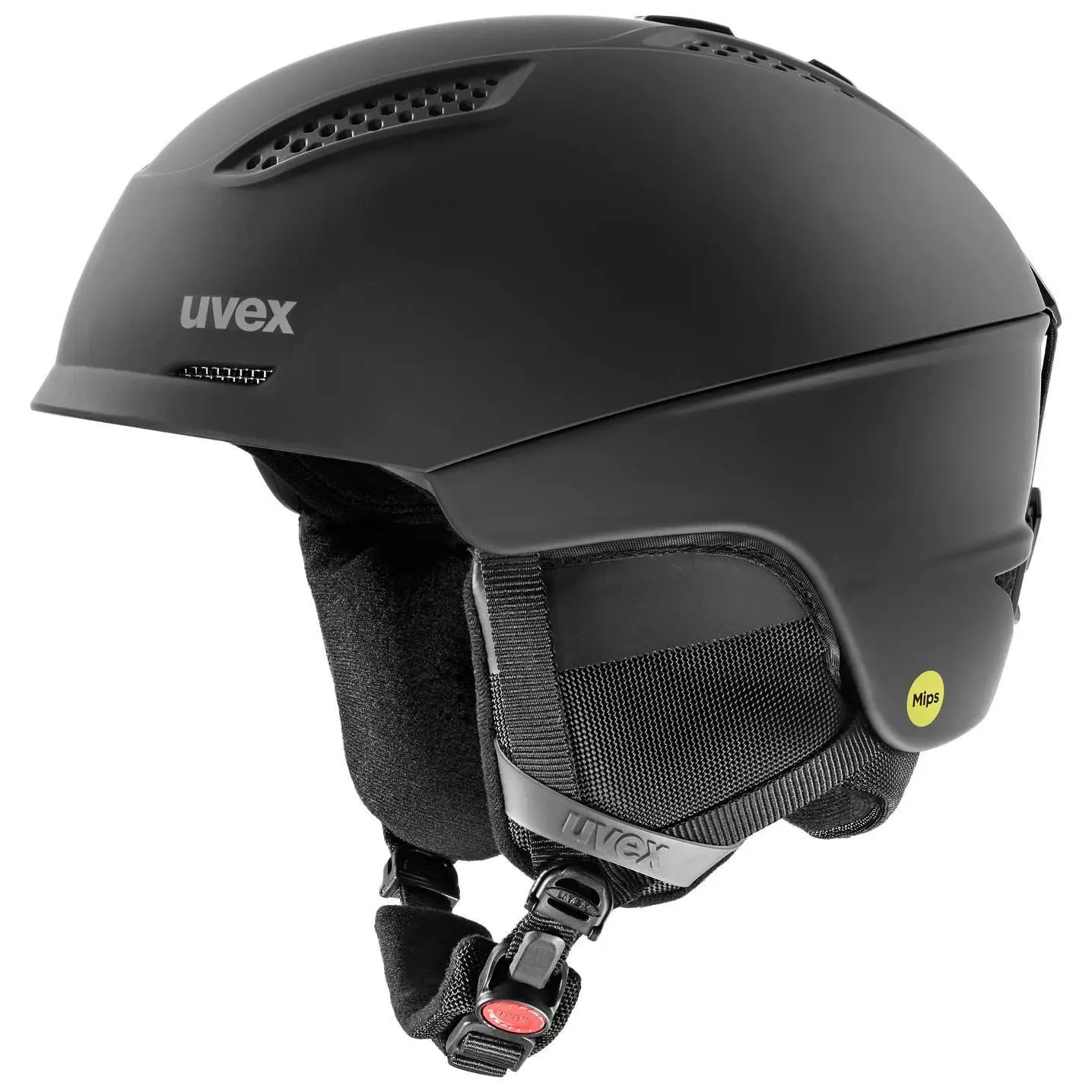 Uvex Ultra MIPS Skihelm - Black Mat