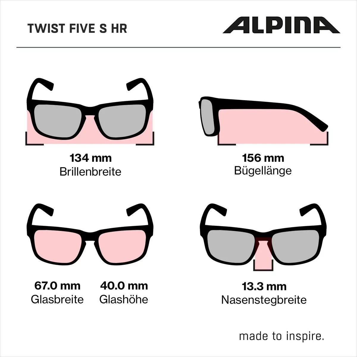Alpina Twist Five S HR V Sportbrille - Black-matt – Bild 5